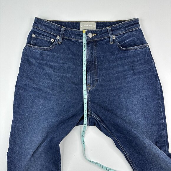 Everlane Women's Blue The Curvy Cheeky Straight Leg Designer Jean W31.25/L27 S - Picture 10 of 13